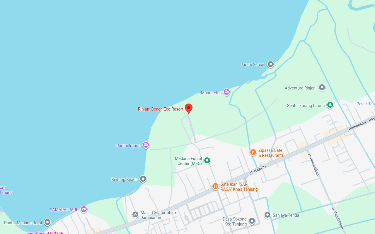 Google Maps Rinjani Beach